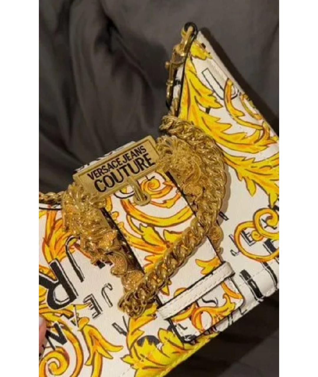 VERSACE JEANS COUTURE Желтая сумка через плечо, фото 7