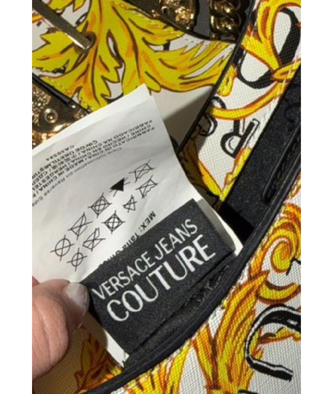 VERSACE JEANS COUTURE Желтая сумка через плечо, фото 9