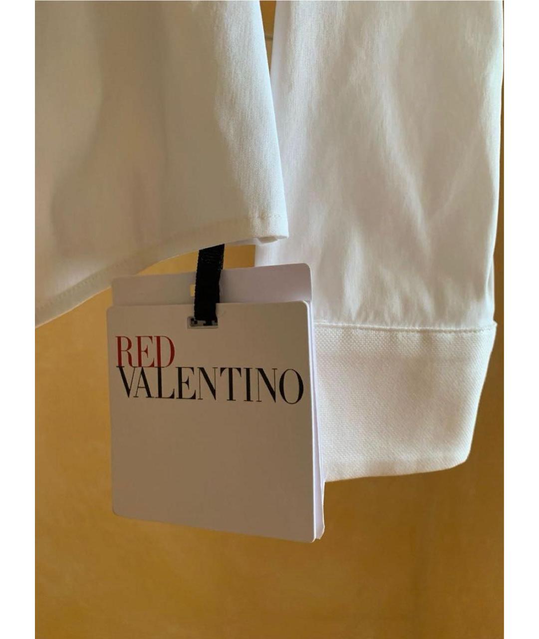 RED VALENTINO Белая хлопковая рубашка, фото 3