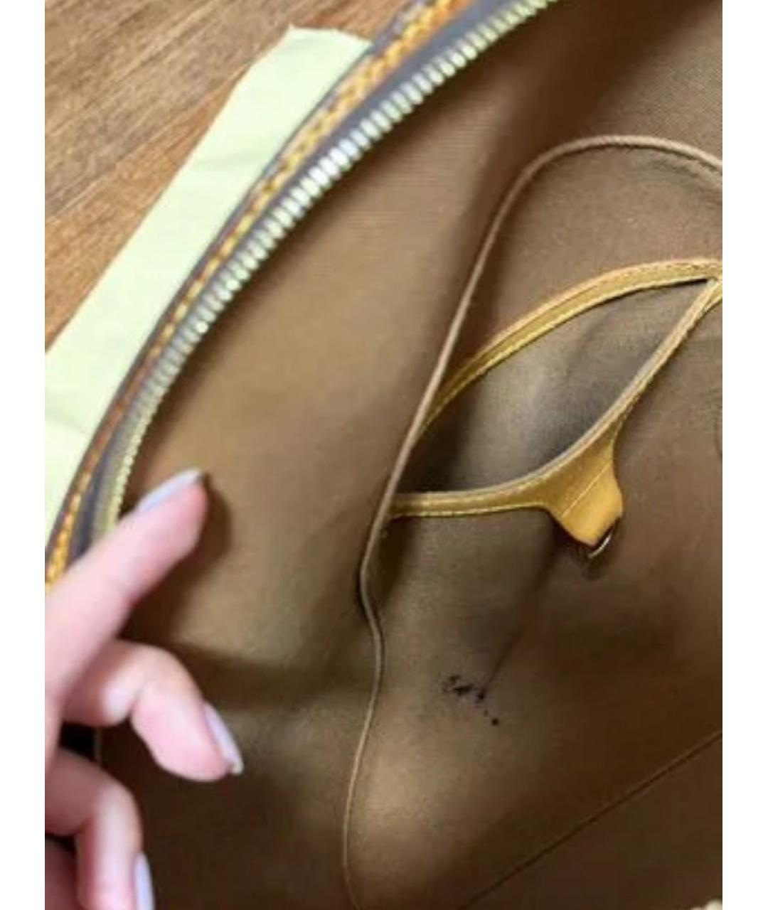 LOUIS VUITTON Коричневая сумка с короткими ручками, фото 5