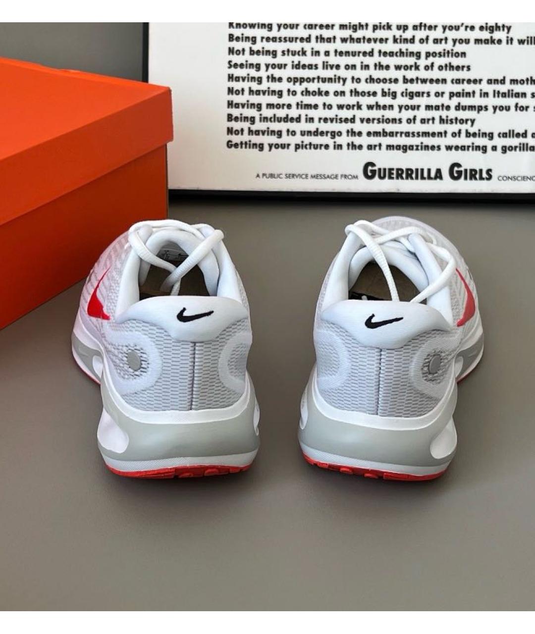 NIKE Белые текстильные низкие кроссовки / кеды, фото 7