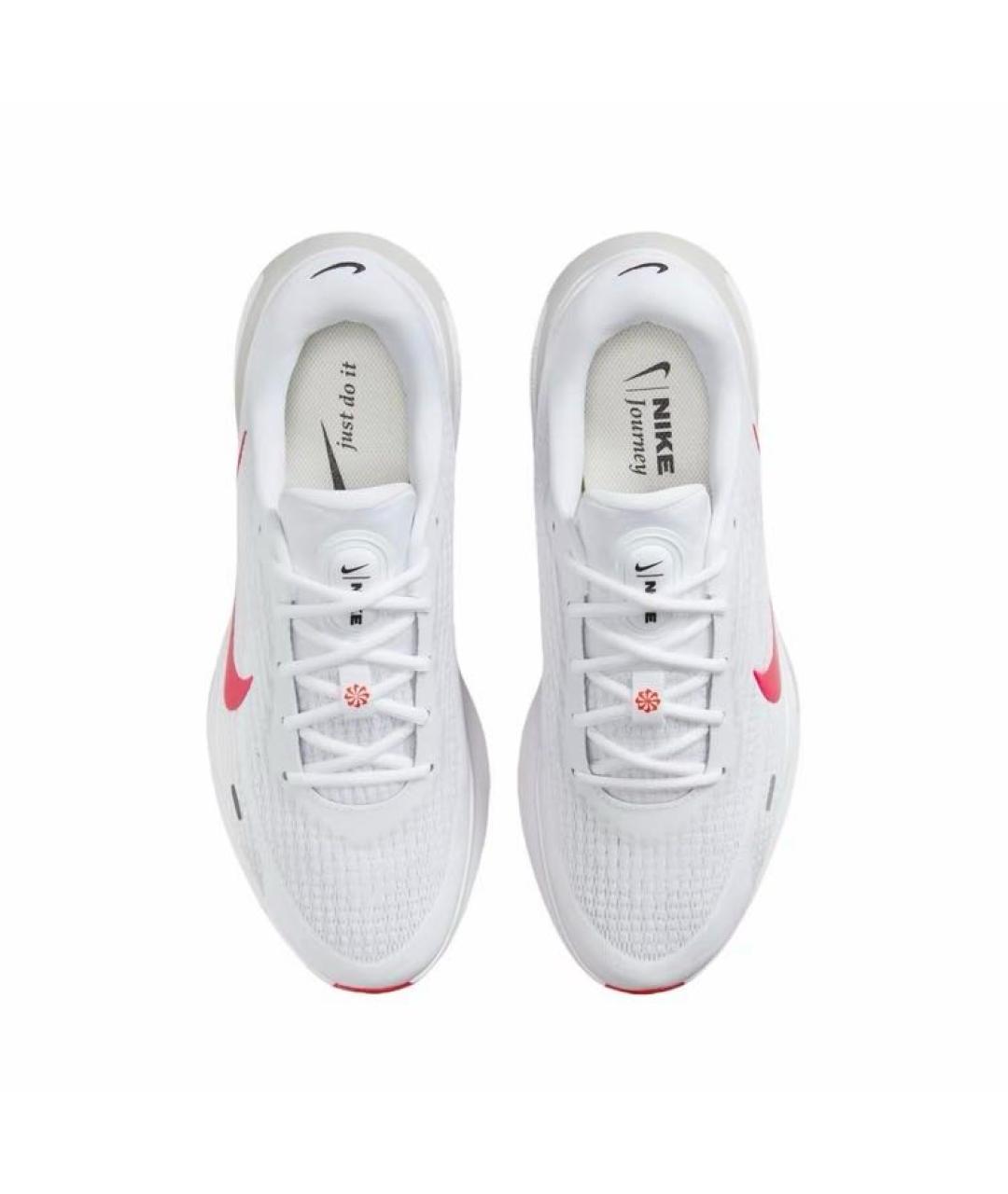 NIKE Белые текстильные низкие кроссовки / кеды, фото 3