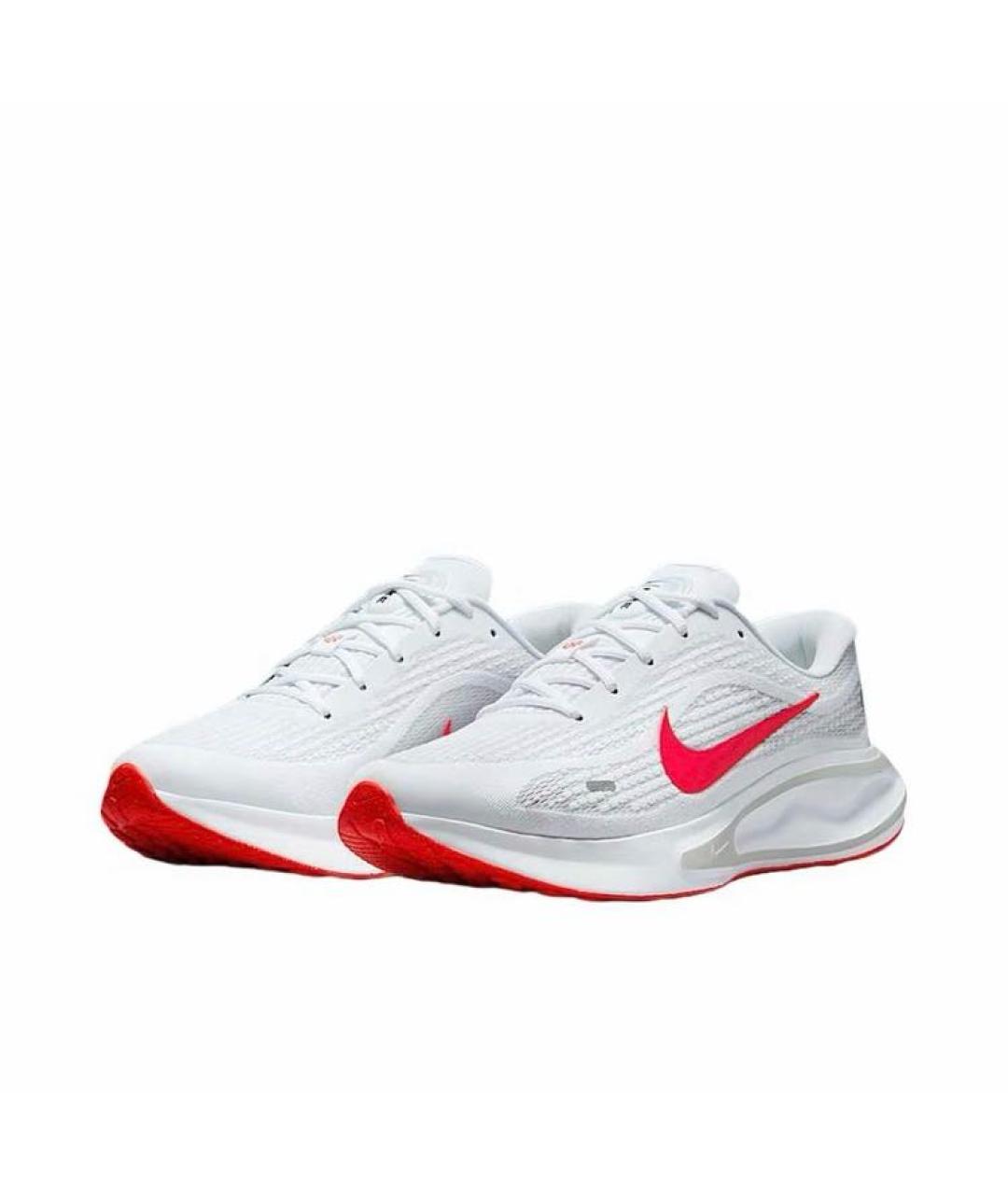 NIKE Белые текстильные низкие кроссовки / кеды, фото 2