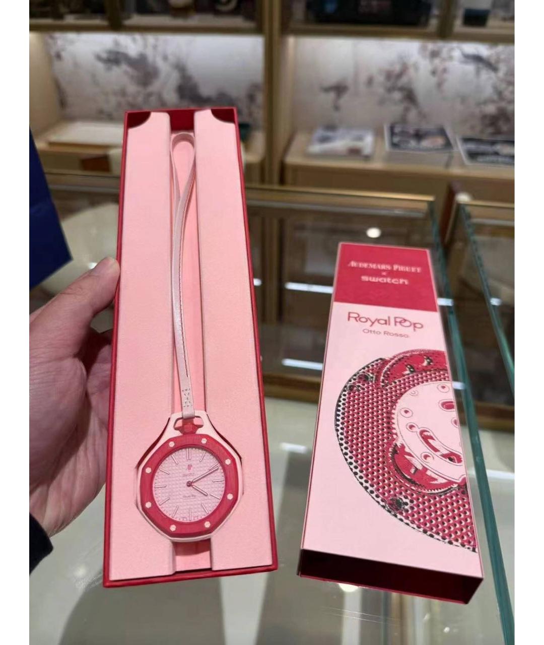 Swatch Розовые часы, фото 3
