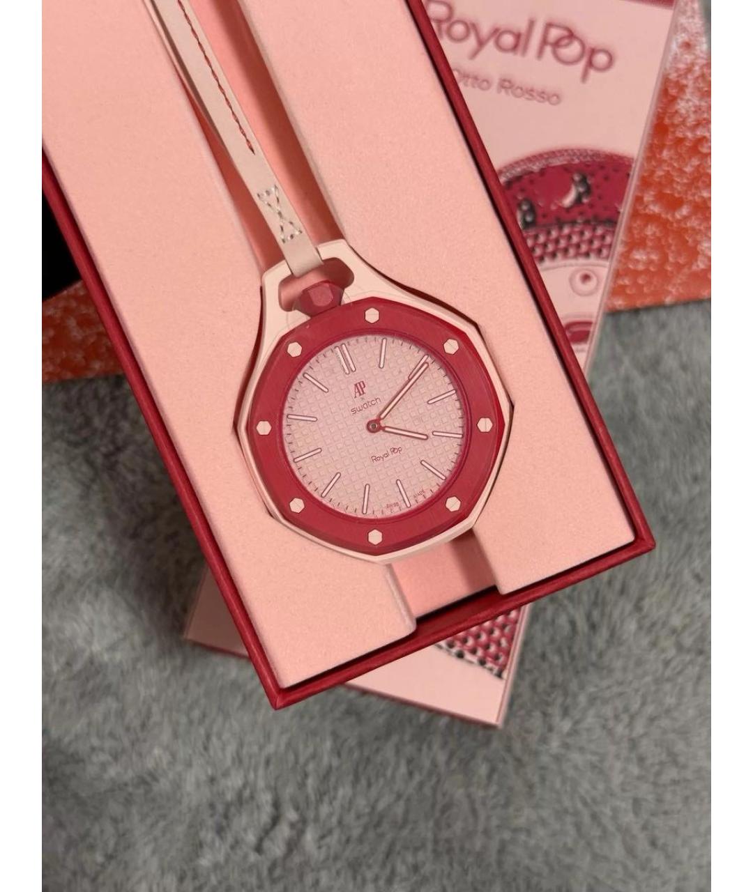 Swatch Розовые часы, фото 2