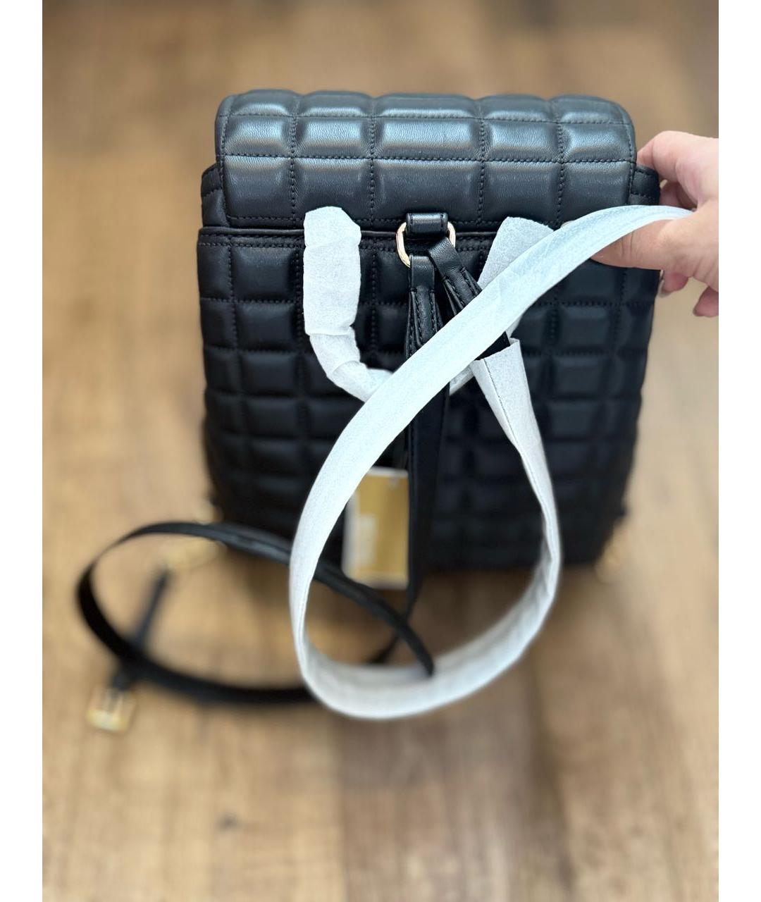 MICHAEL KORS Черный кожаный рюкзак, фото 3