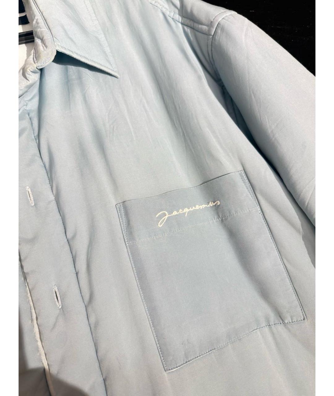 JACQUEMUS Голубая полиэстеровая куртка, фото 4