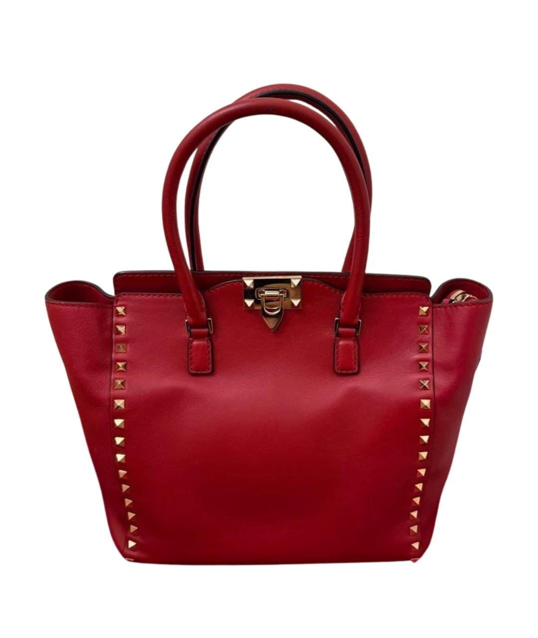 VALENTINO Красная сумка тоут из искусственной кожи, фото 1