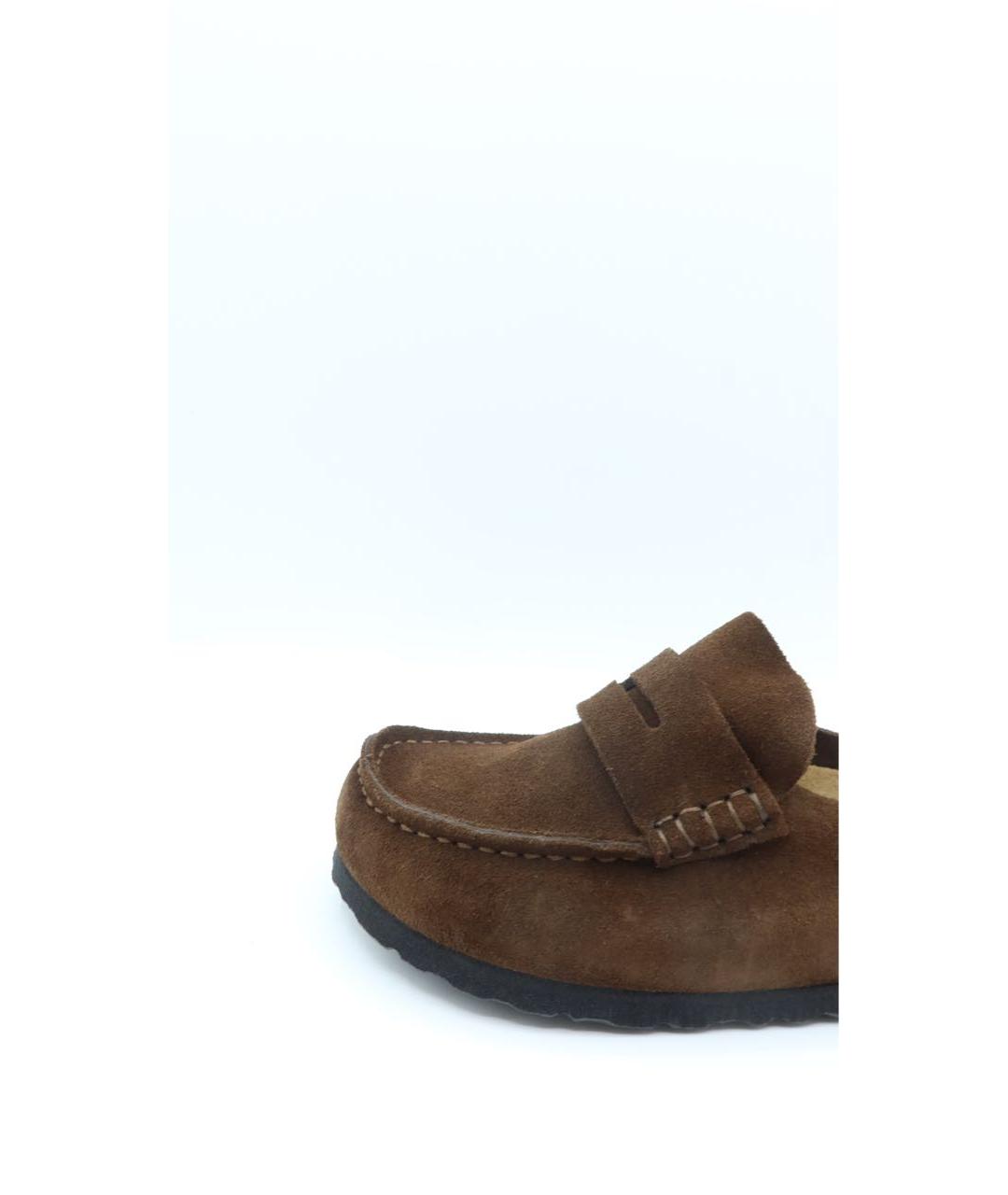 BIRKENSTOCK Коричневые замшевые сабо, фото 3