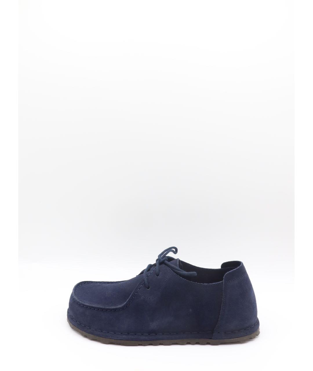 BIRKENSTOCK Темно-синие замшевые низкие ботинки, фото 2