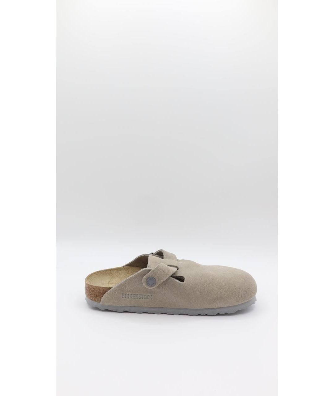BIRKENSTOCK Серые замшевые сабо, фото 7