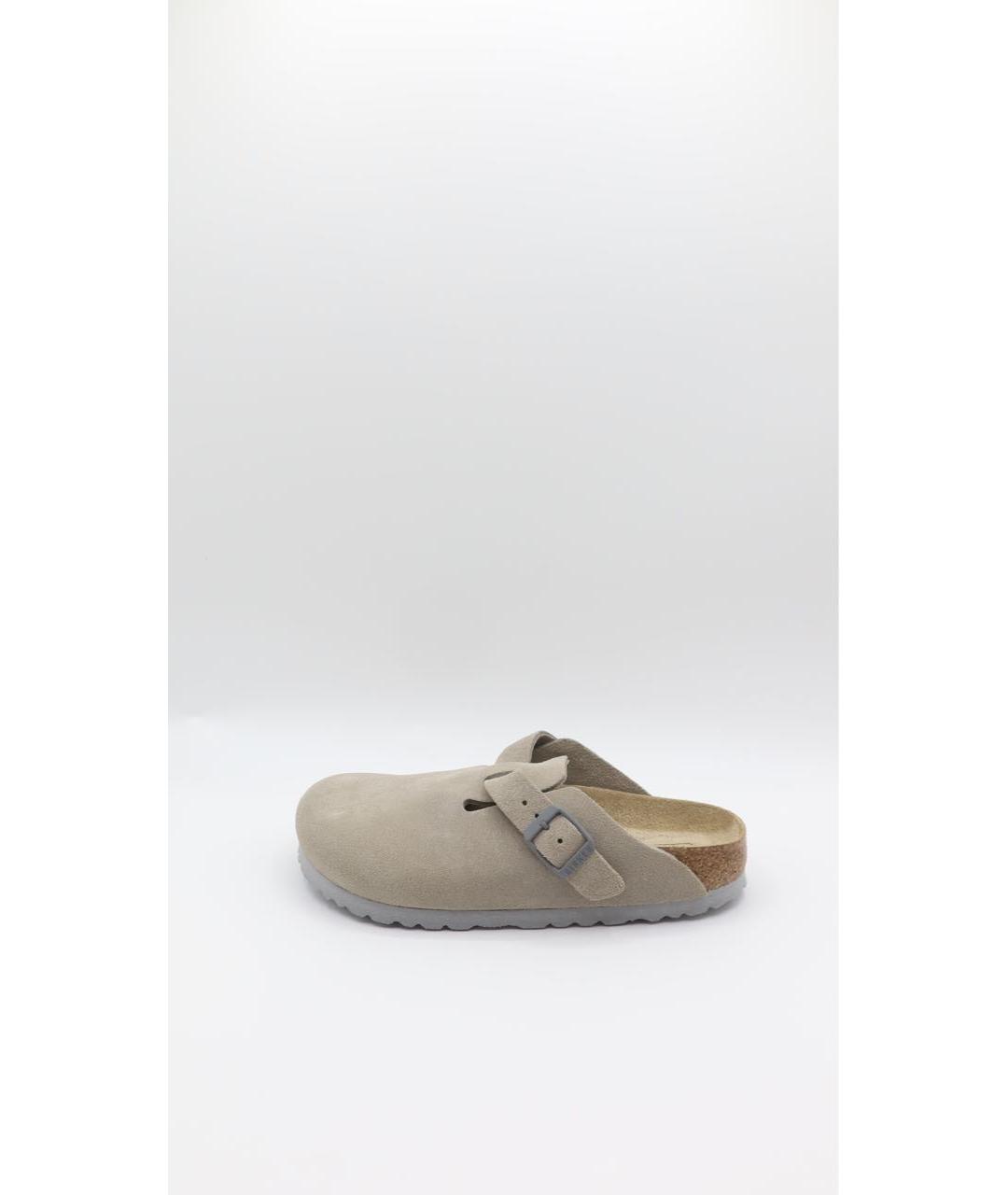 BIRKENSTOCK Серые замшевые сандалии, фото 2