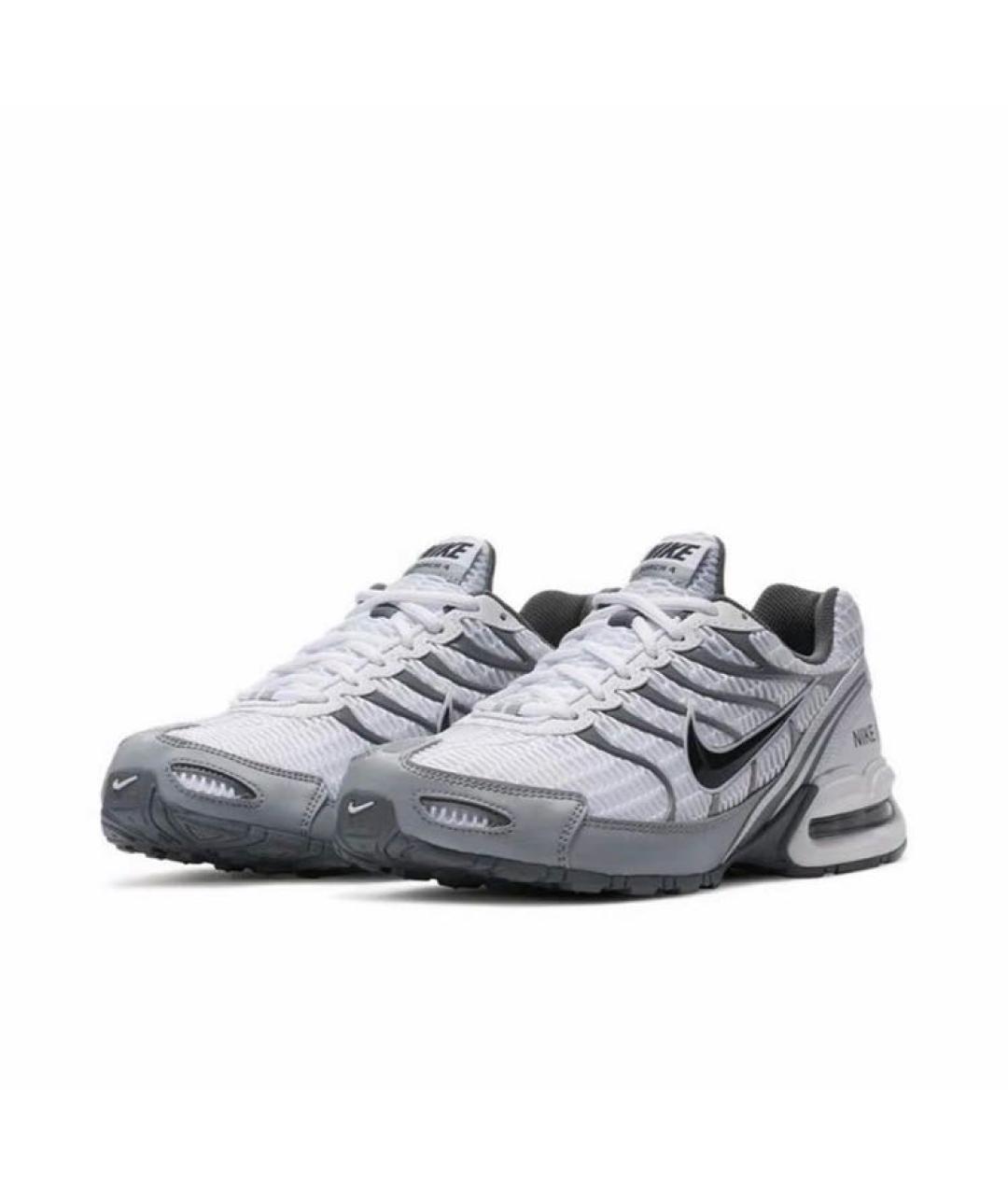 NIKE Белые текстильные низкие кроссовки / кеды, фото 2