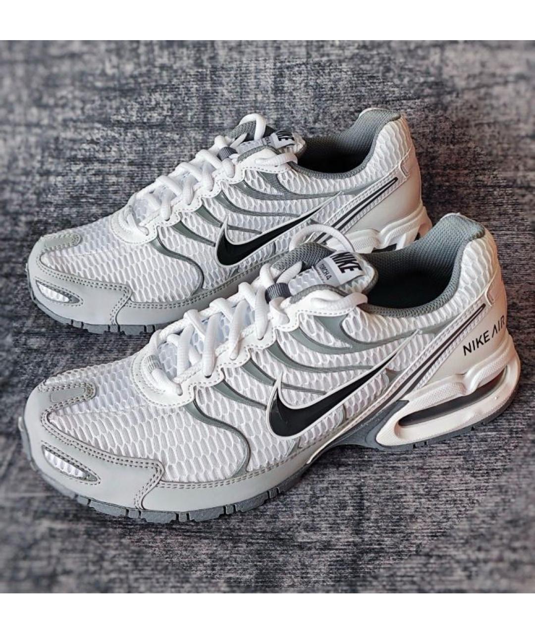 NIKE Белые текстильные низкие кроссовки / кеды, фото 5
