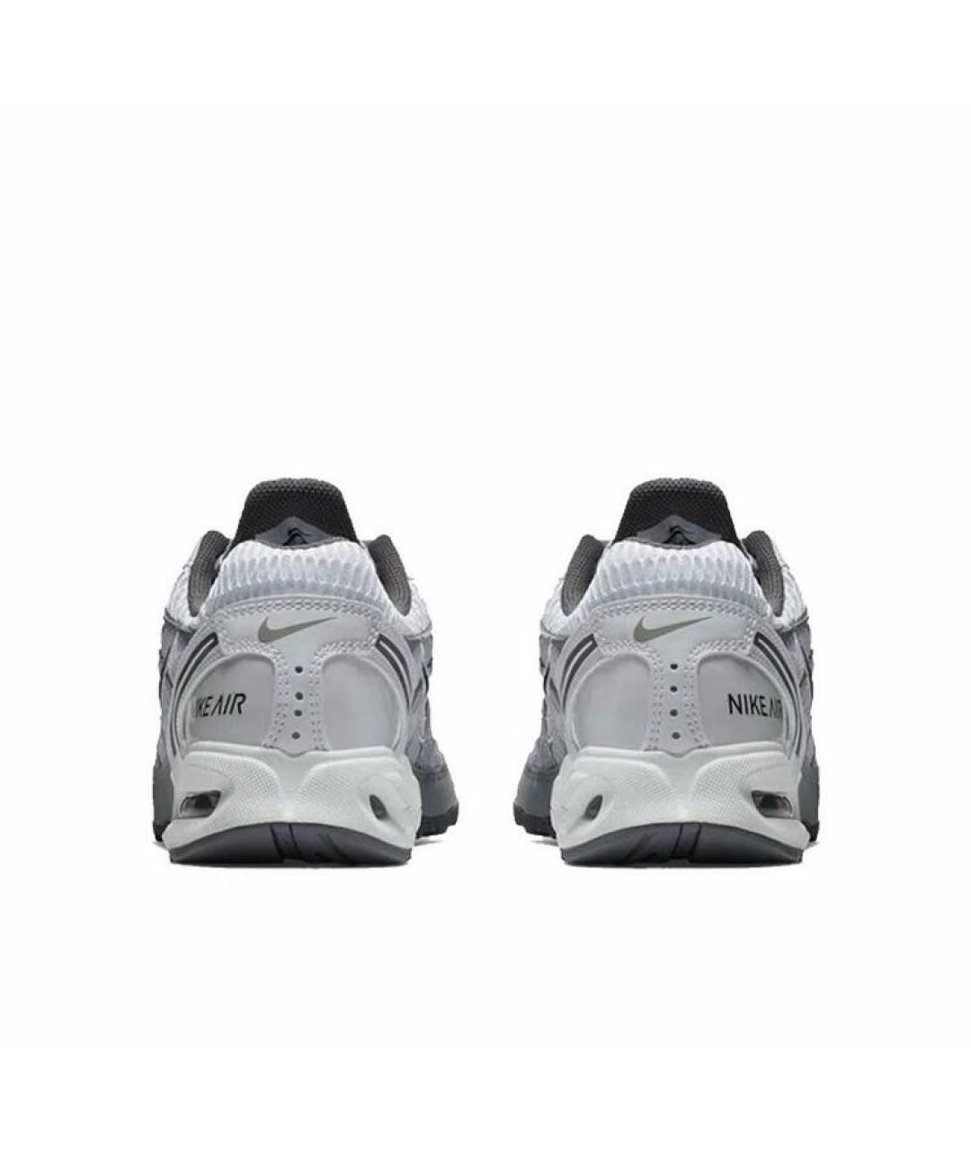 NIKE Белые текстильные низкие кроссовки / кеды, фото 4