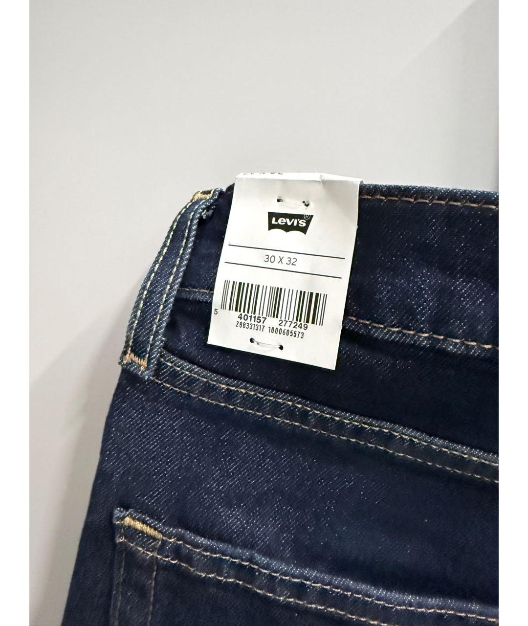 LEVI'S Темно-синие хлопковые джинсы скинни, фото 6