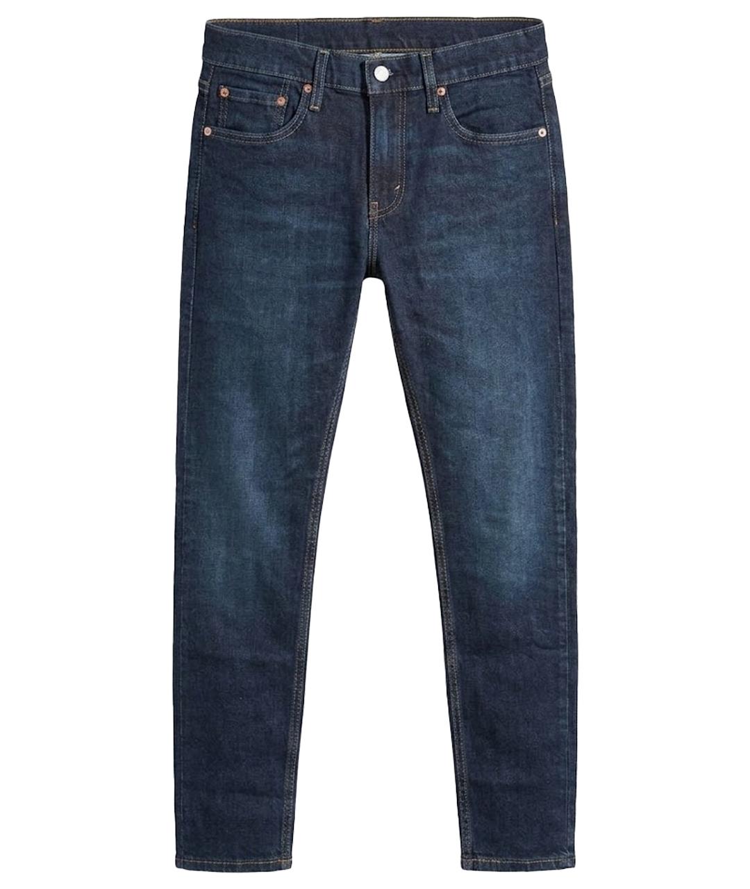 LEVI'S Темно-синие хлопковые джинсы скинни, фото 1