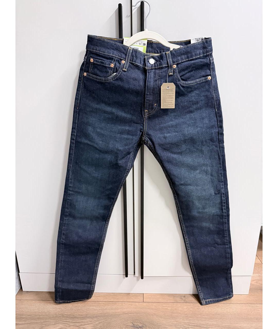 LEVI'S Темно-синие хлопковые джинсы скинни, фото 9