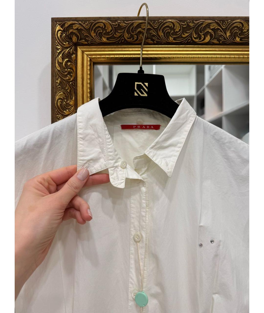 PRADA Бежевое хлопковое повседневное платье, фото 4