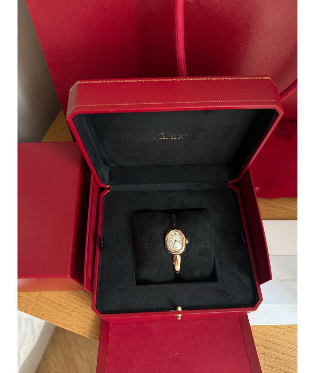 CARTIER Розовые часы из розового золота, фото 3