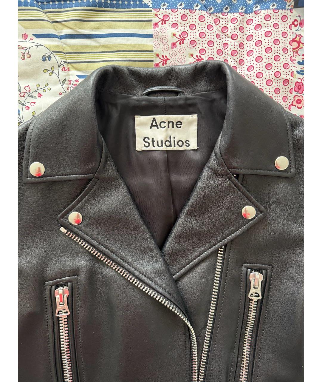 ACNE STUDIOS Черная кожаная куртка, фото 3