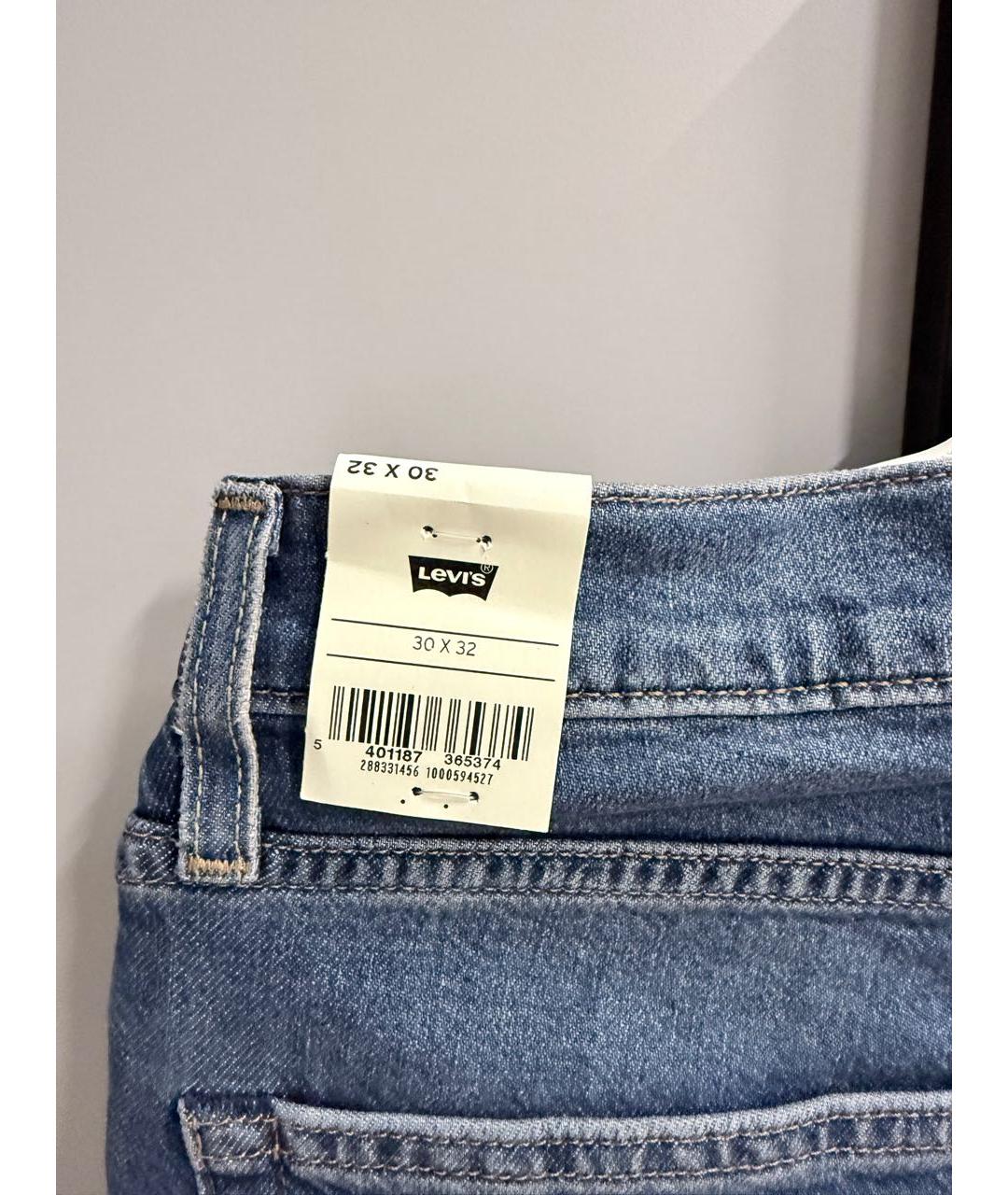 LEVI'S Синие хлопковые джинсы скинни, фото 6
