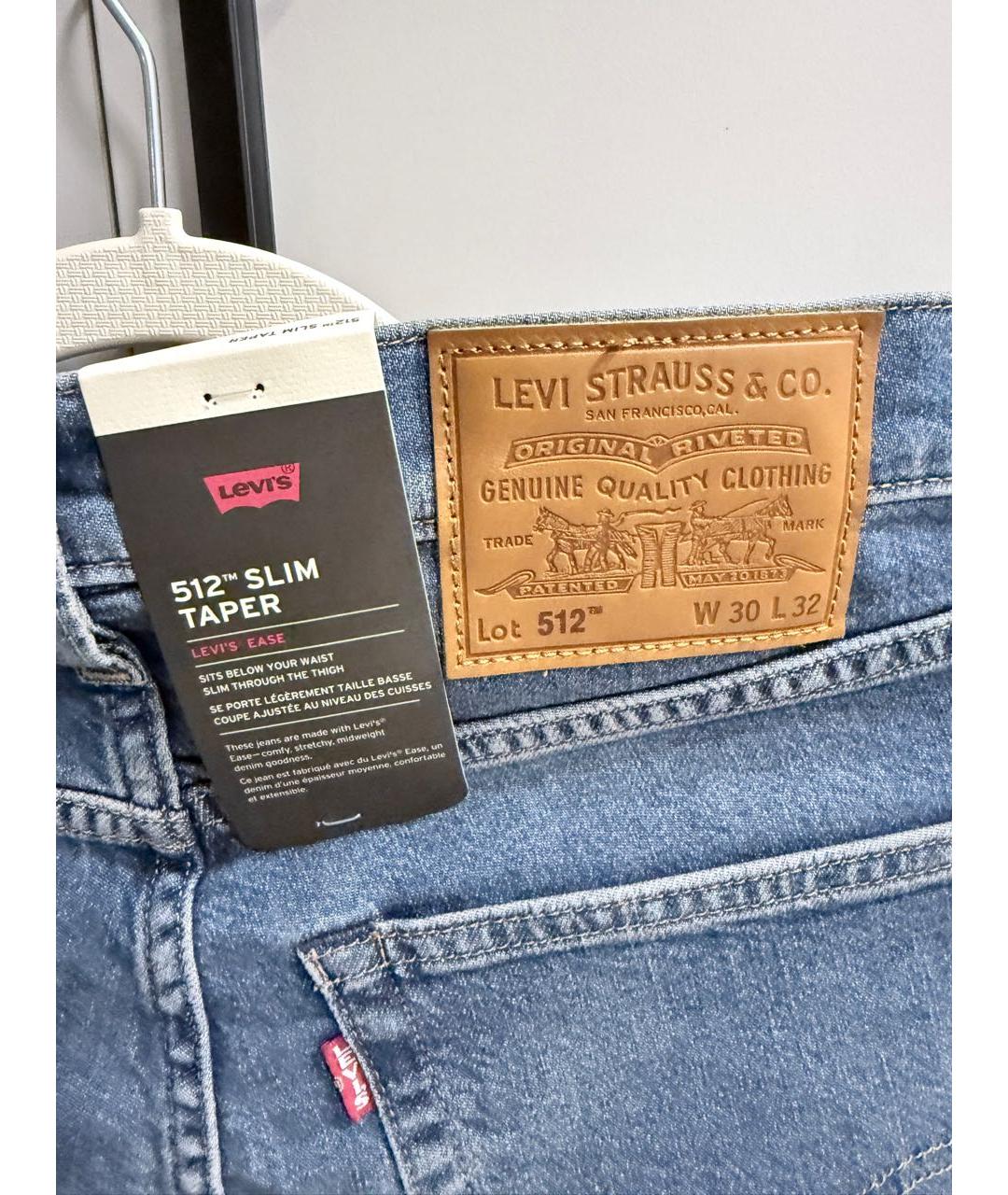 LEVI'S Синие хлопковые джинсы скинни, фото 5