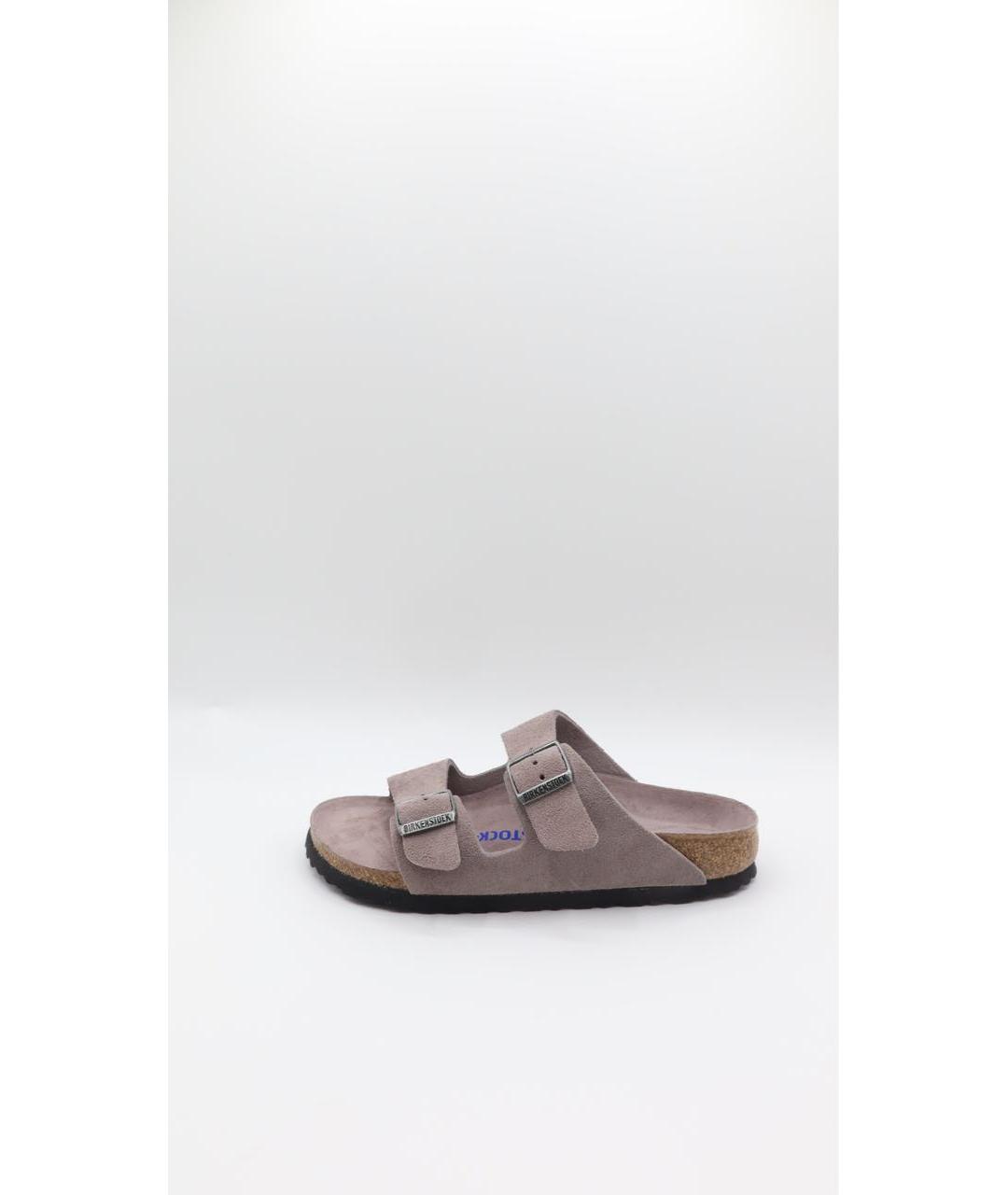 BIRKENSTOCK Розовые замшевые сандалии, фото 5