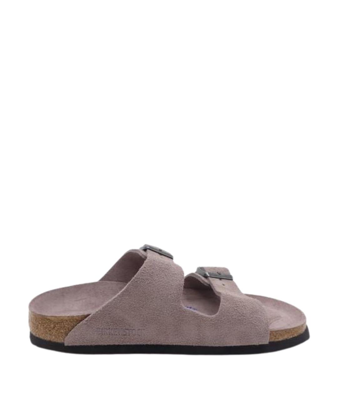 BIRKENSTOCK Розовые замшевые сандалии, фото 1