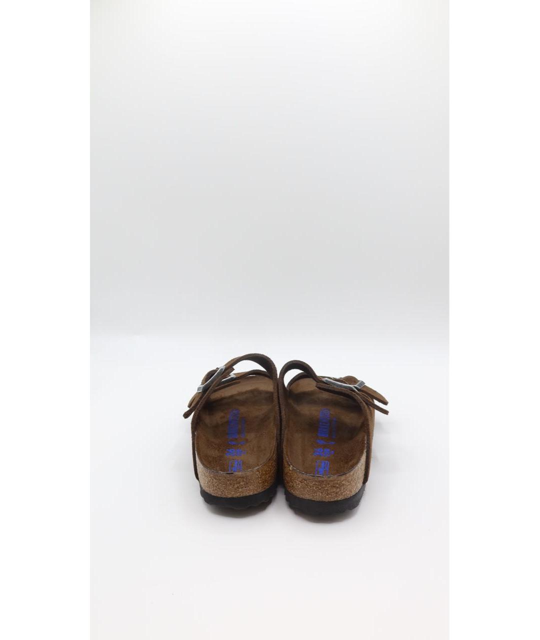 BIRKENSTOCK Коричневые замшевые сандалии, фото 2