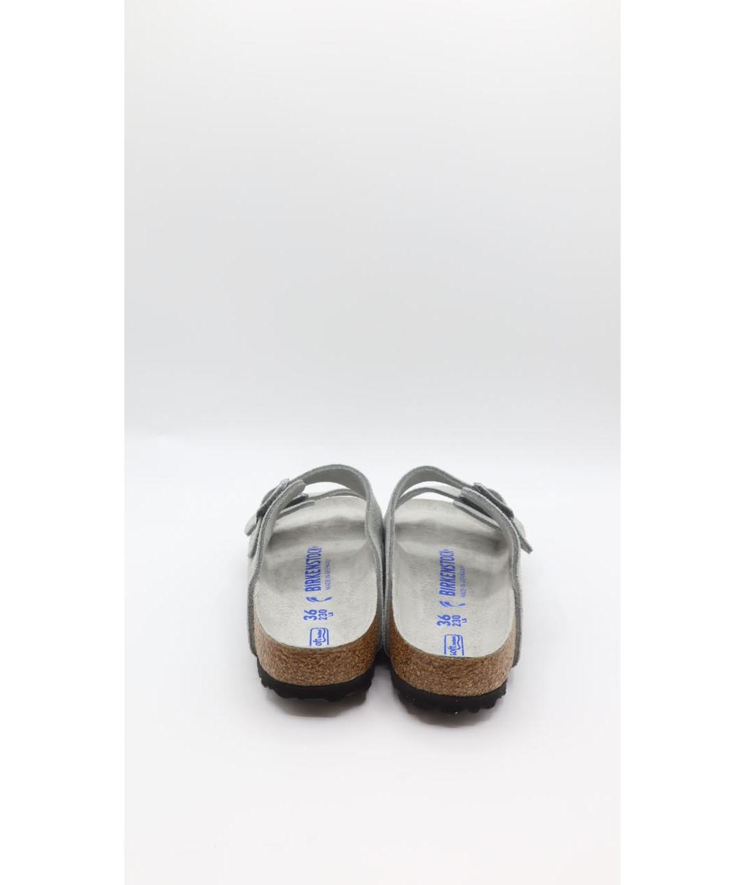 BIRKENSTOCK Серые замшевые сандалии, фото 2