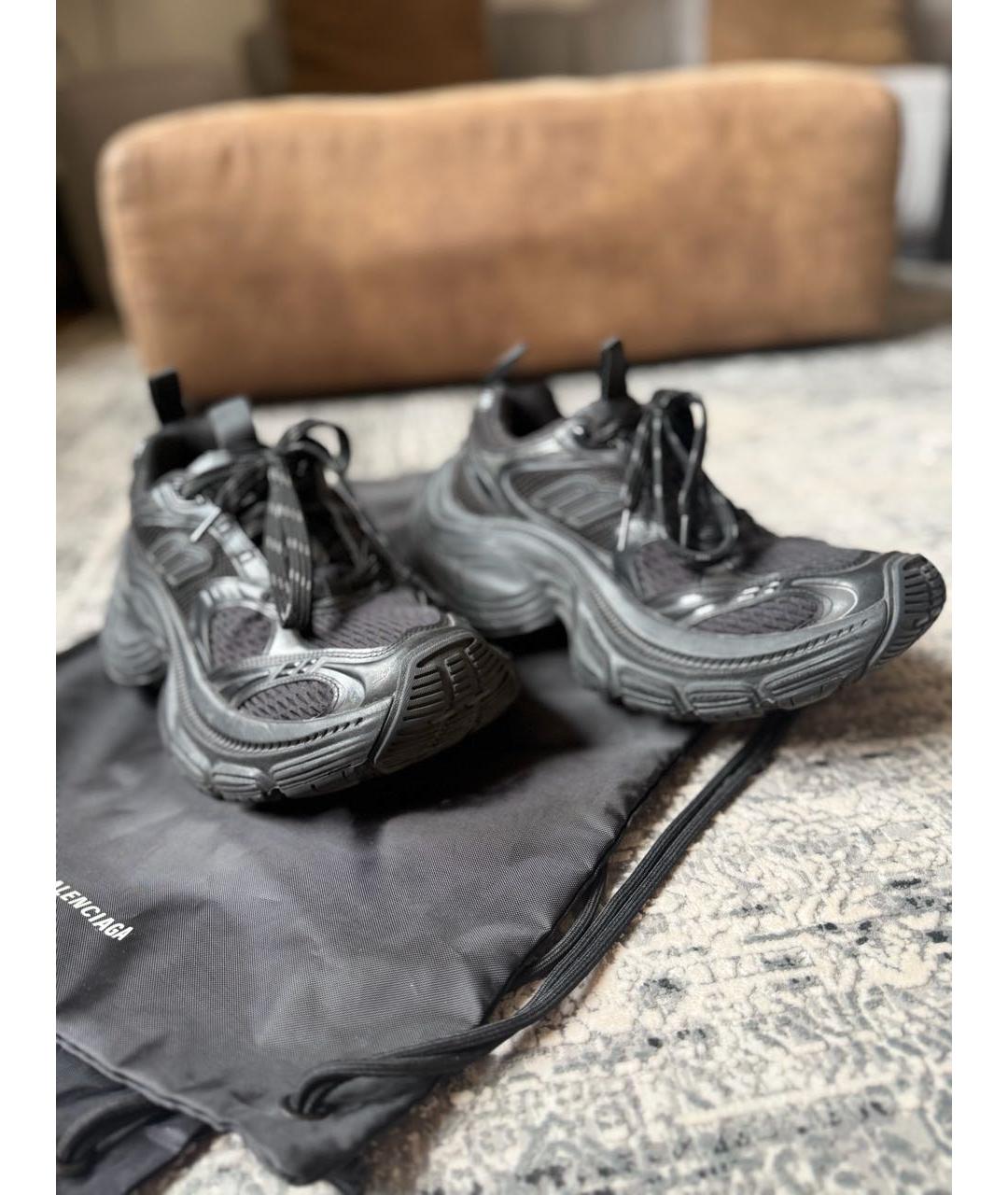 BALENCIAGA Черные текстильные кроссовки, фото 5