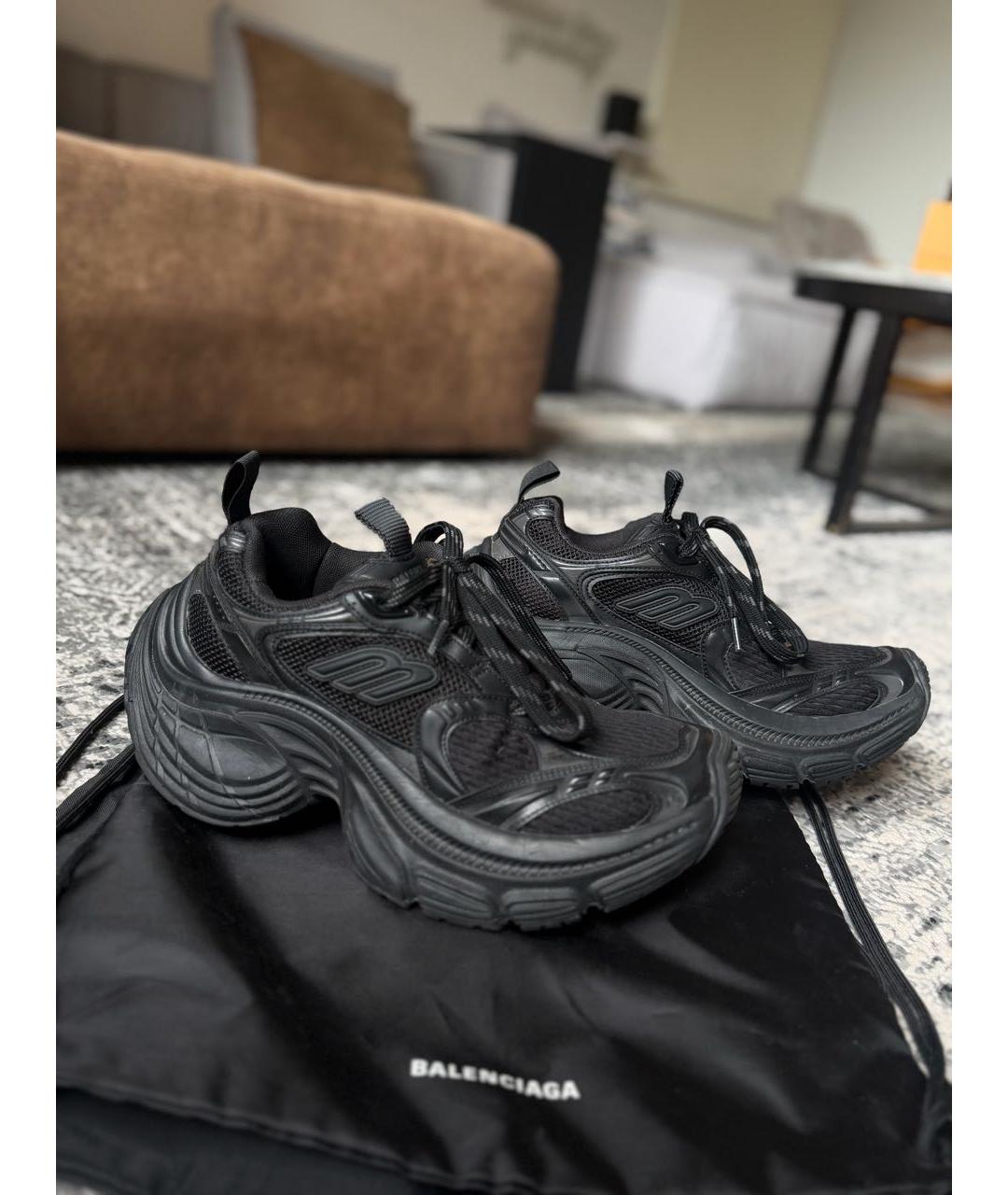 BALENCIAGA Черные текстильные кроссовки, фото 7