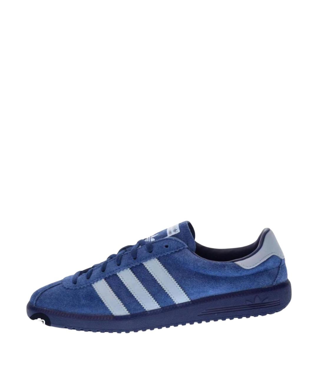 ADIDAS Темно-синие кожаные кеды, фото 1