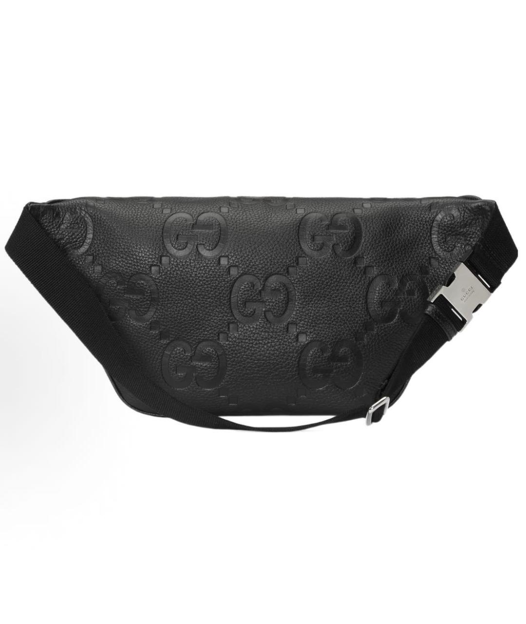 GUCCI Черная кожаная поясная сумка, фото 3