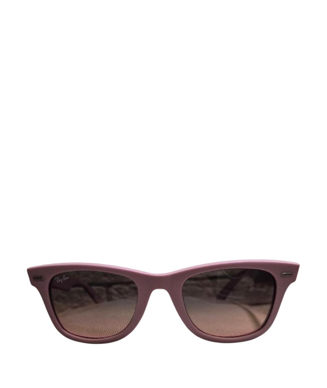 RAY BAN Розовые пластиковые солнцезащитные очки, фото 1