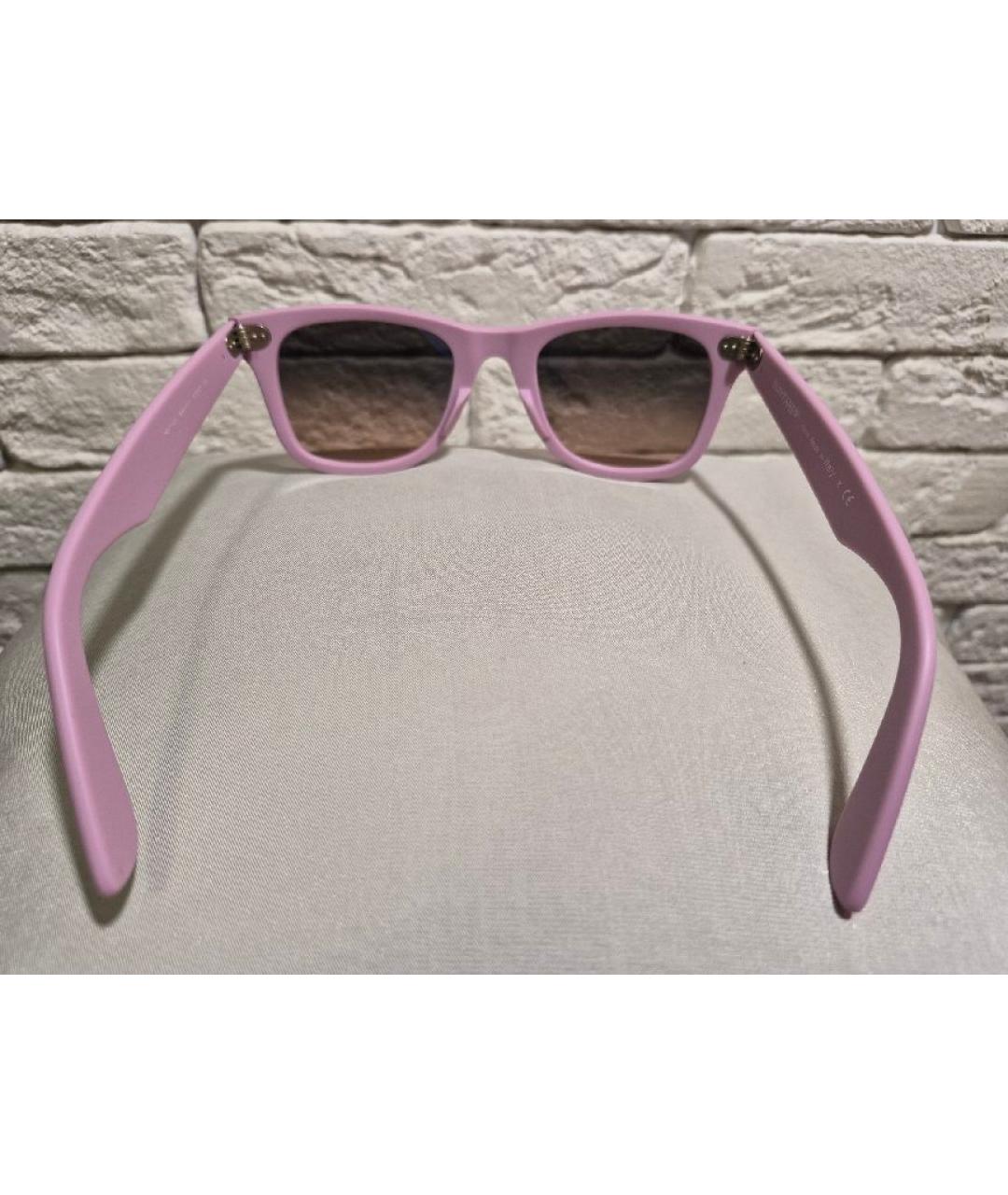 RAY BAN Розовые пластиковые солнцезащитные очки, фото 4