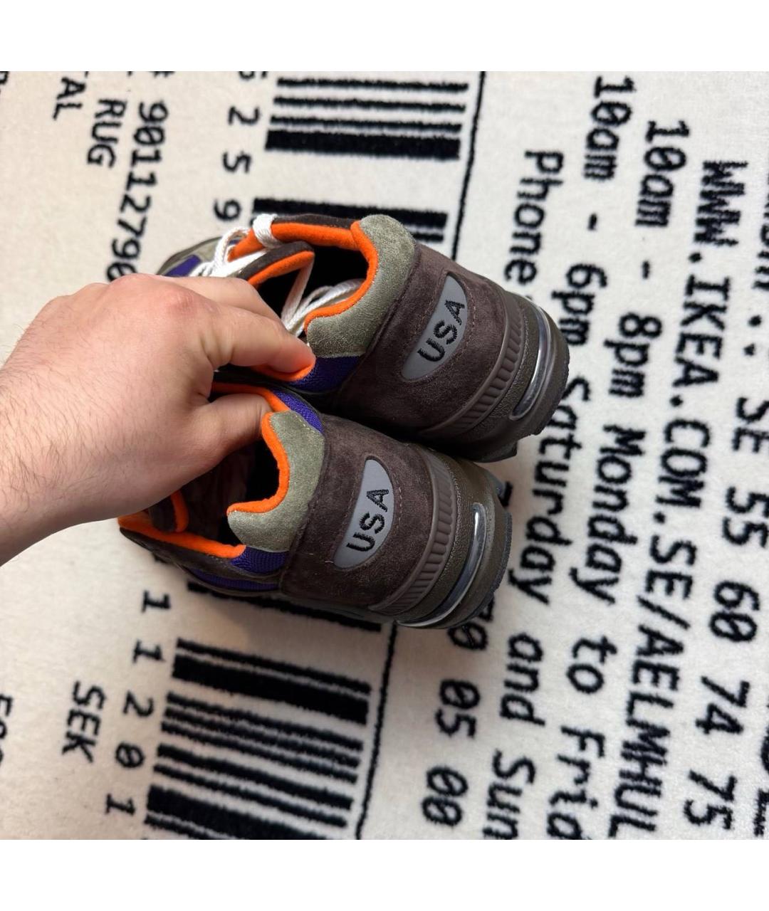 NEW BALANCE Коричневые замшевые низкие кроссовки / кеды, фото 3