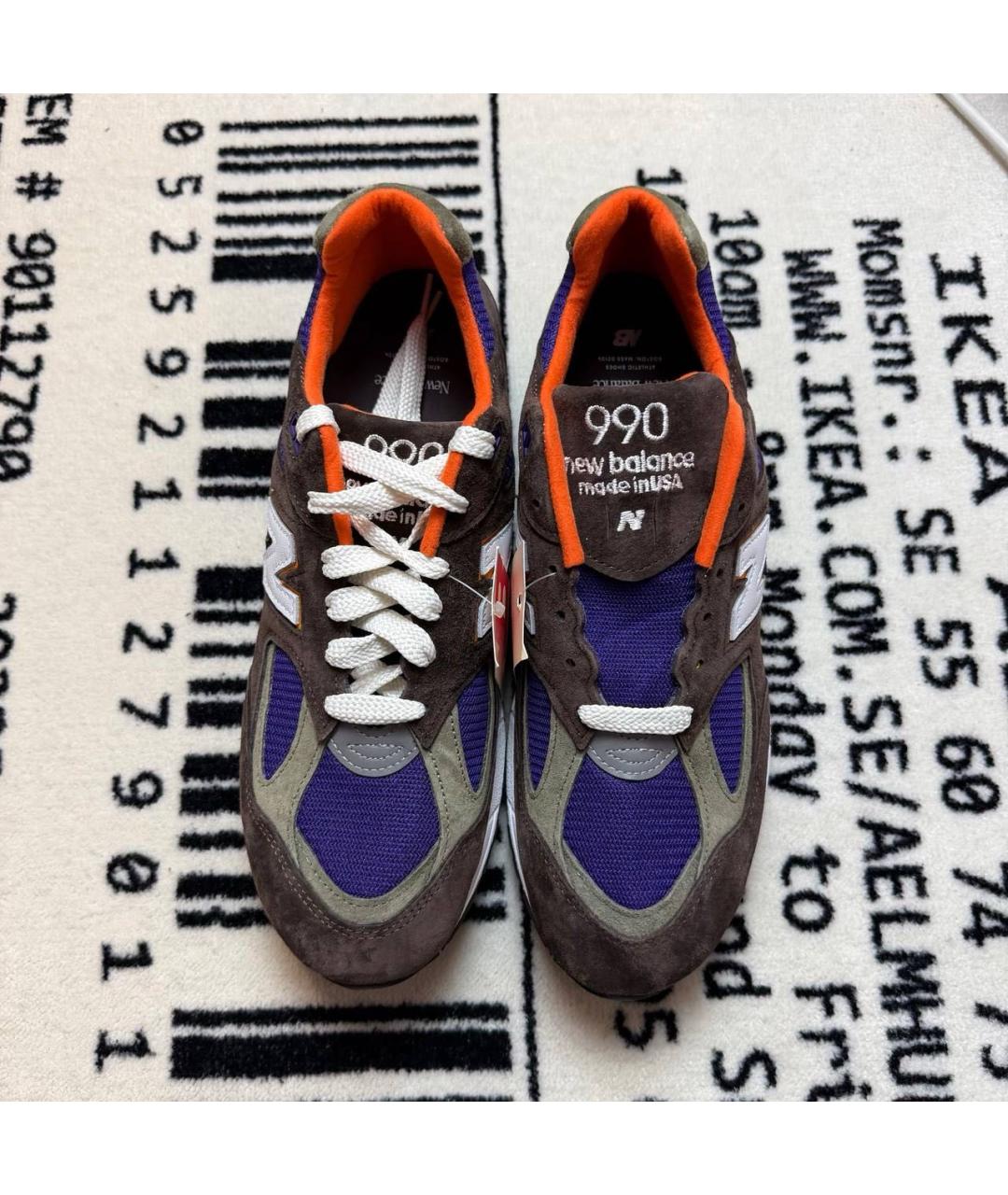 NEW BALANCE Коричневые замшевые низкие кроссовки / кеды, фото 2