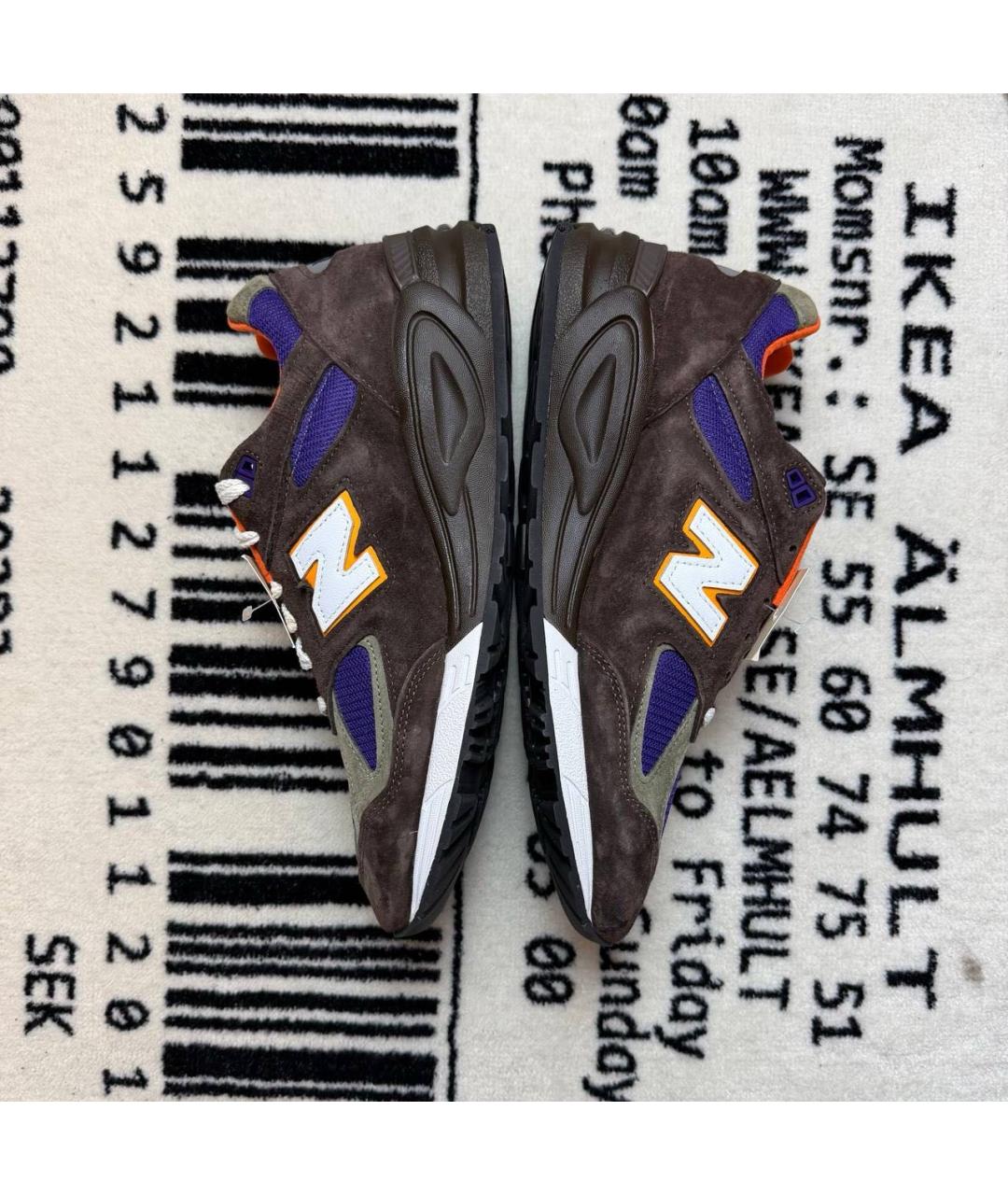 NEW BALANCE Коричневые замшевые низкие кроссовки / кеды, фото 4