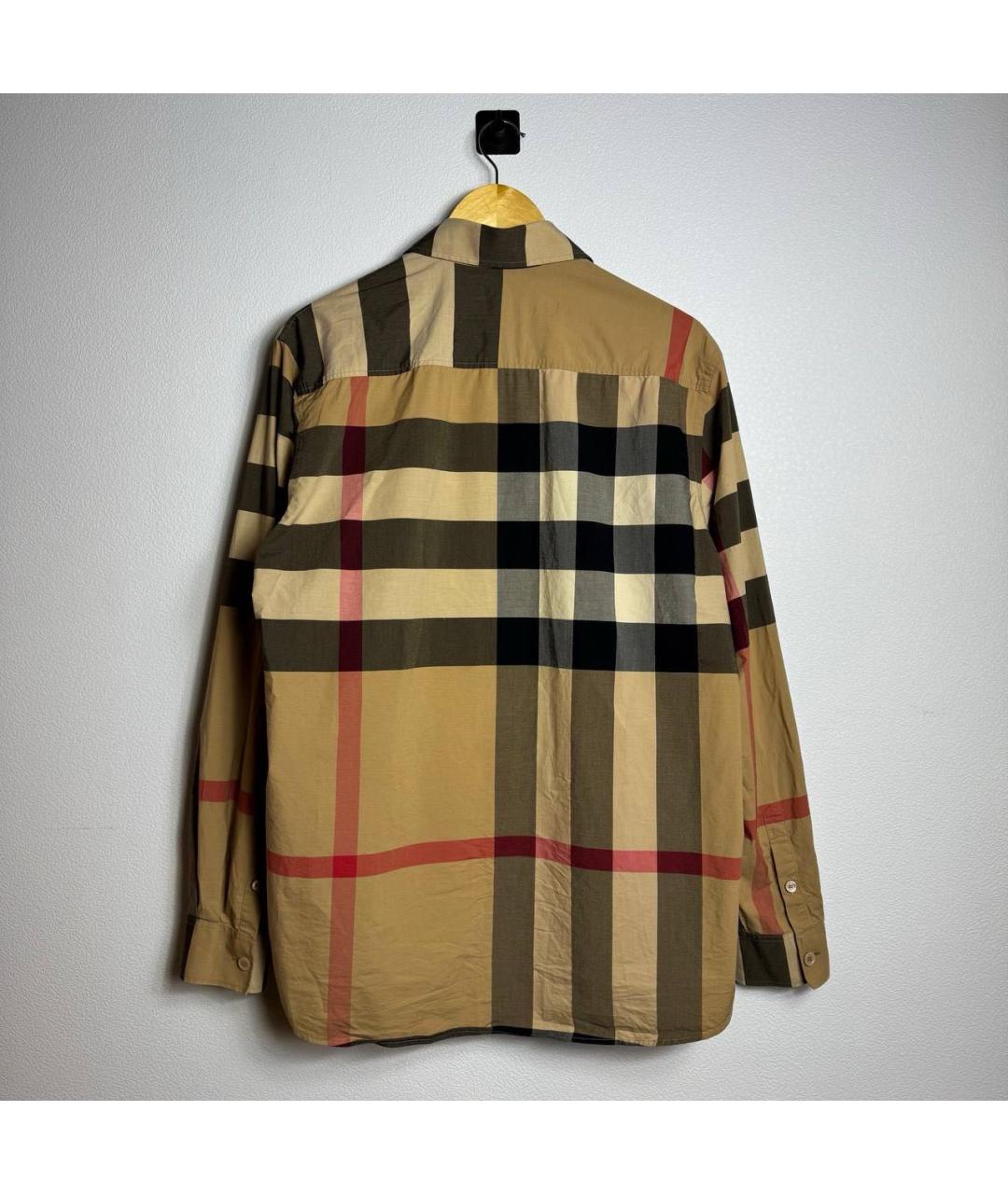 BURBERRY Бежевая хлопковая кэжуал рубашка, фото 2