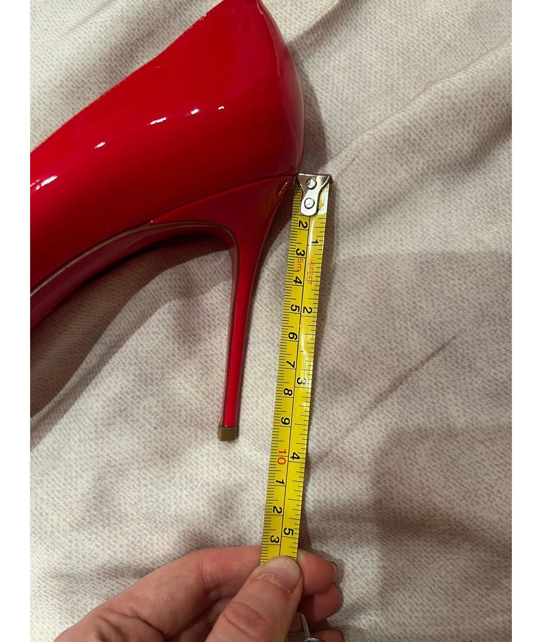 CHRISTIAN LOUBOUTIN Красные туфли из лакированной кожи, фото 7