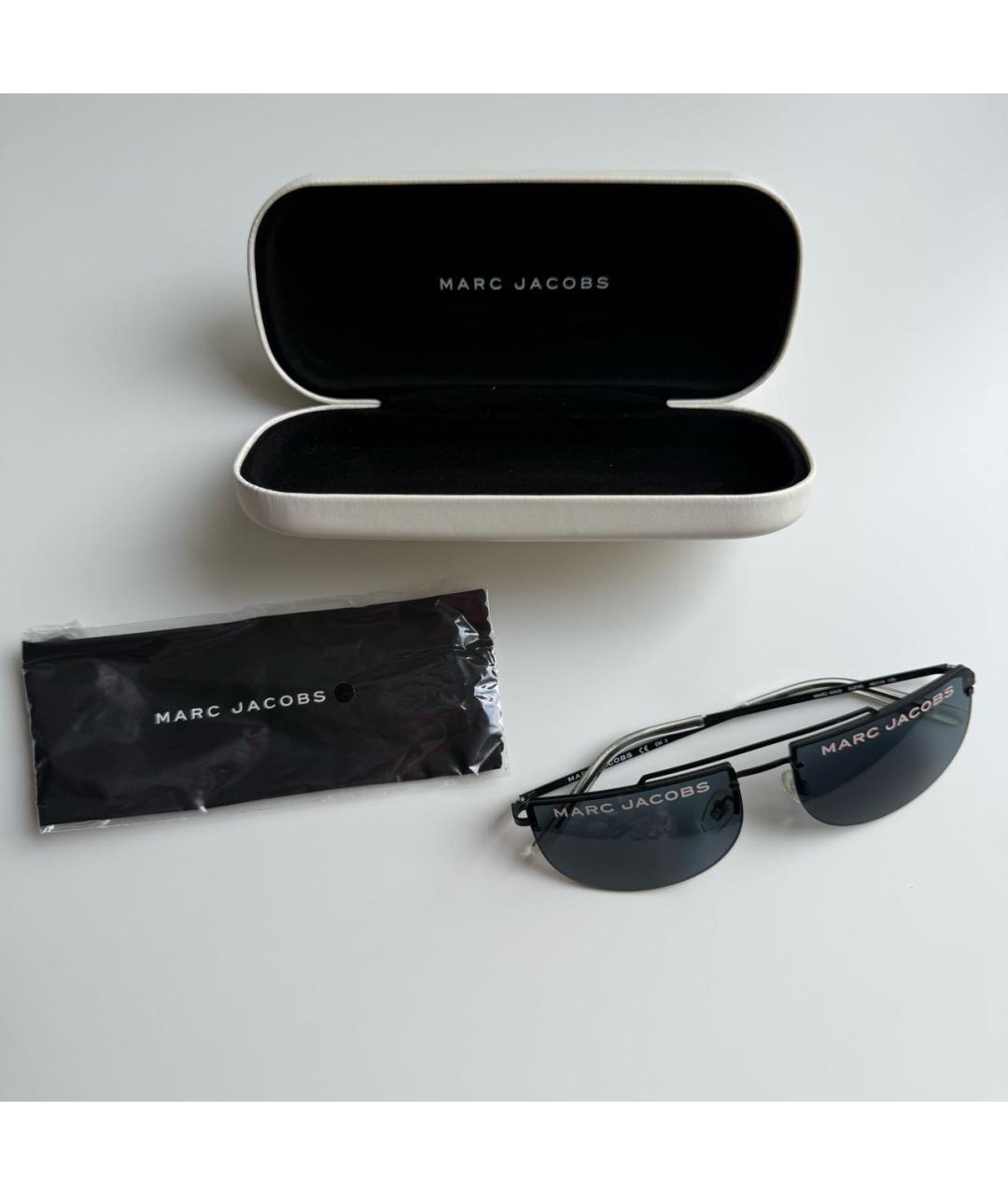 MARC JACOBS Черные металлические солнцезащитные очки, фото 6