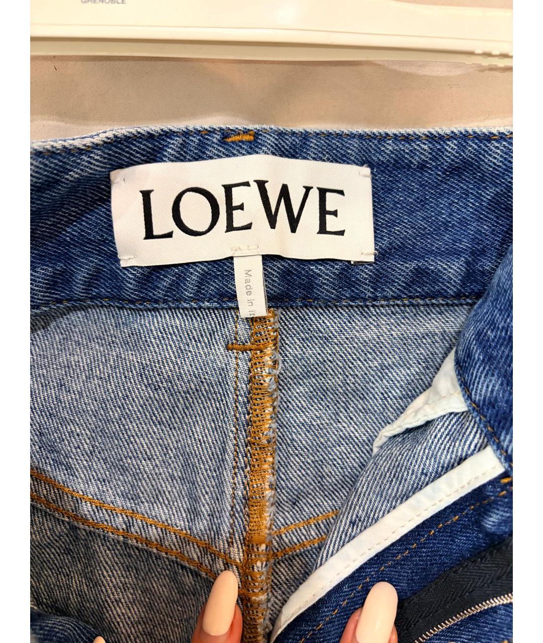 LOEWE Синие деним шорты, фото 8