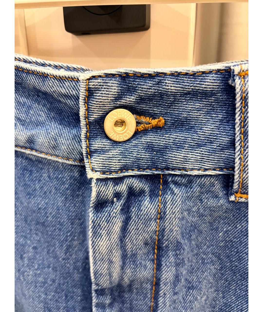 LOEWE Синие деним шорты, фото 6