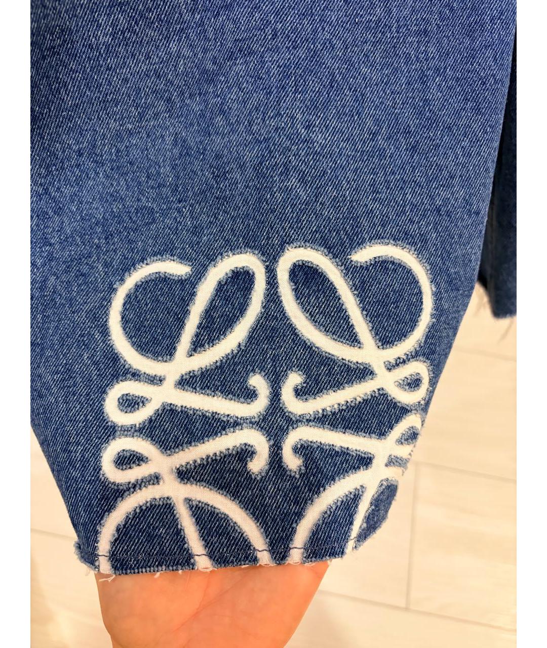 LOEWE Синие деним шорты, фото 5