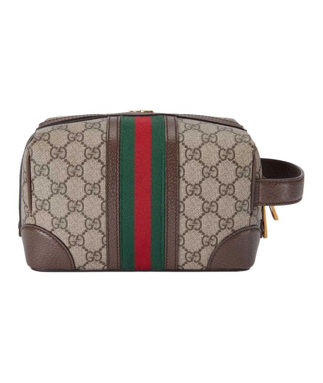 GUCCI Коричневая барсетка, фото 4