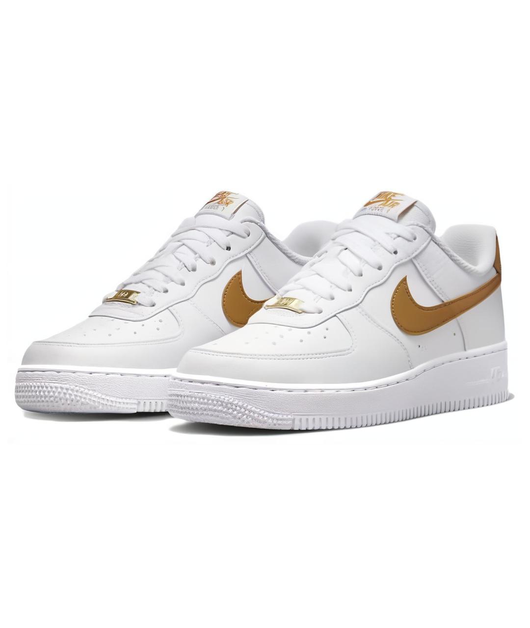 NIKE Белые кожаные кроссовки, фото 3