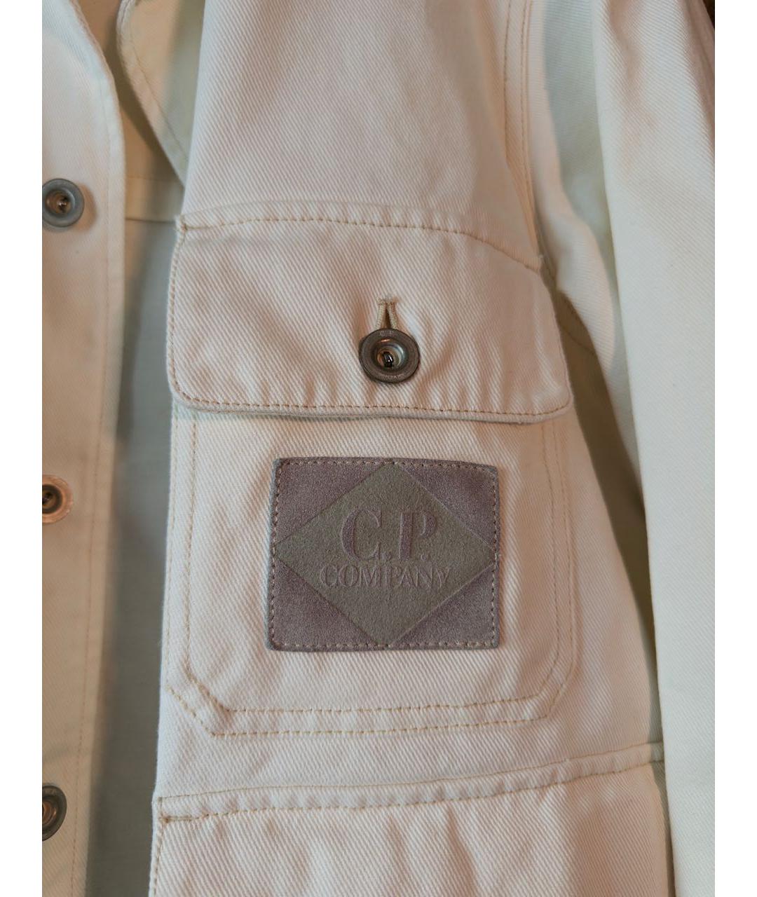 CP COMPANY Белая деним куртка, фото 5