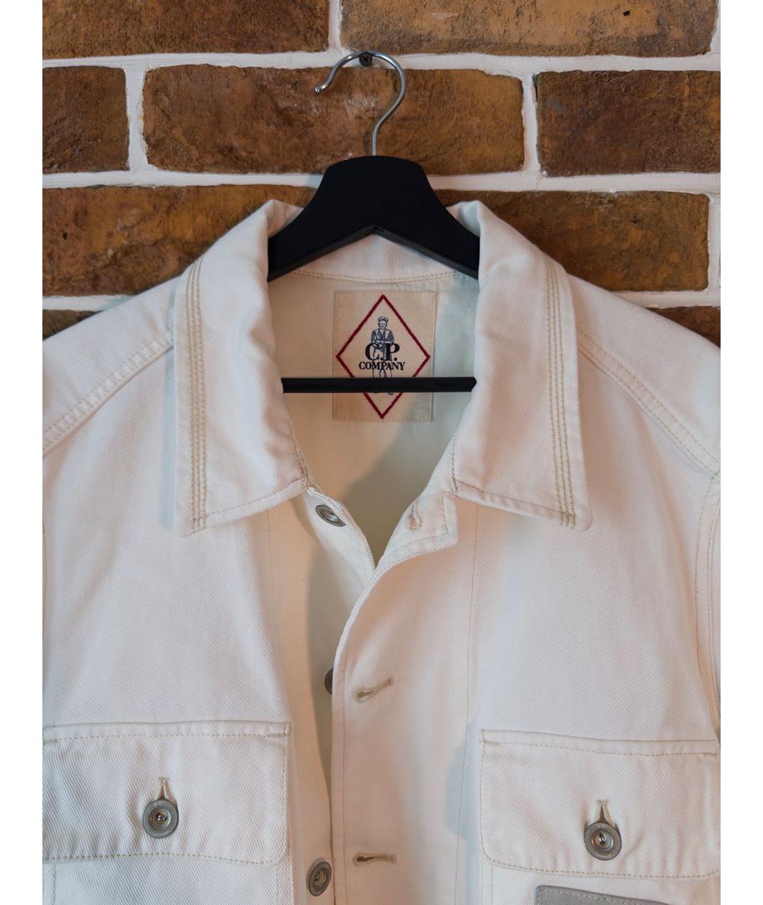CP COMPANY Белая деним куртка, фото 4